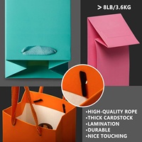 Sac en carton épais 110 lb 300 g/m² pour bouteille unique, sacs cadeaux couleur vin avec poignée