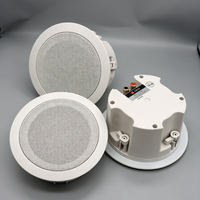 Haut-parleur de plafond encastré à faible distorsion, son clair, 30W, 92dB, woofer/tweeter 5 pouces, pour usage commercial intérieur, enceinte PA