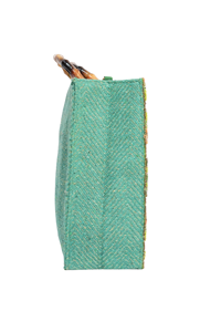 Factory Custom Manufacturer Bamboo <b>Handle</b> Luxury Promotional Shopping Tote Bags 100% Viscose Own Logo Tote Bags at Bulk Prices - Product Image 3