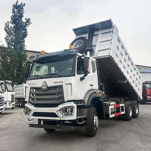 Truk sampah HOWO 8X4 tangan kedua dengan 371hp kapasitas berat Euro 2 3 4 diperbarui truk Diesel Tipper digunakan di Guinea - Product Image 1