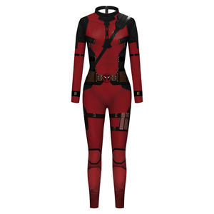 Hot Sale Superheld Film Dead Pool und Wolverine Kostüm Halloween Performance Kostüm Stage Show Jumps uit Strumpfhose - Product Image 6