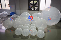 Ballons à bulles géants transparents réutilisables en PVC blanc noir rose orange gris grosses boules en PVC transparent pour décorations événementielles