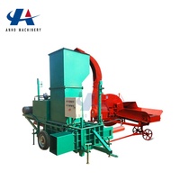 Presse à balles carrées hydraulique à bon prix avec moteur, haute capacité 80-120 balles/h, type poussant pour la paille et l'ensilage