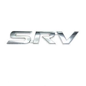 Etiqueta Decorativa Exterior de Material Cromado para Carrocería y Maletero Trasero de Lexus SRV, Modelo Forten FT-025, Color Plata y Negro, con Logotipo de Lexus SRV Modificado - Product Image 1