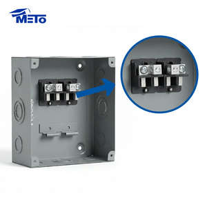 Caja de distribución eléctrica mcb de metal, 4 vías, monofásica, económica, Superior - Product Image 2
