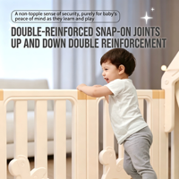 Parc de jeu pour bébé, clôture de sécurité écologique en plastique durable pour chambre d'enfant, espace de jeu intérieur multi-combinable pour tout-petits, pliable