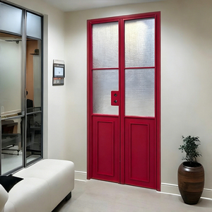 Grandes portes d'entrée battantes en aluminium sur mesure, de luxe, à rupture de pont thermique, double vitrage, insonorisées et sécurisées - Product Image 4