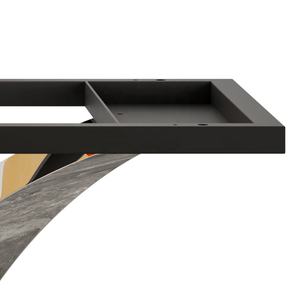 टेबल फ्रेम में स्क्रू आधुनिक स्टेनलेस स्टील के नाशीन चंद्रमा x पैर की शादी डाइनिंग विप टेबल काले धातु पैर - Product Image 5