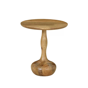 Elegante mesa auxiliar decorativa de madera maciza para sala de estar, mueble duradero de madera natural para esquina de sofá. - Product Image 6