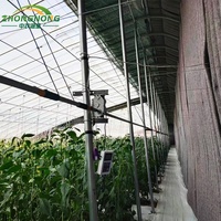 Serre agricole solaire monocouche en PE à structure métallique, ensemble complet pour la culture hydroponique de légumes