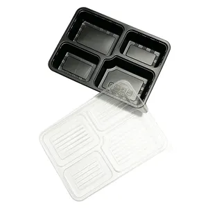 Large capacity fast food plastic packaging boxes accept custom order