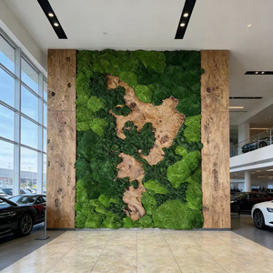 Panel de Musgo Decorativo Personalizado, Musgo Preservado en Madera para Decoración de Paredes de Oficinas, Espacios Comerciales e Interiores - Product Image 6