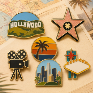 Pin <span class=keywords><strong>de</strong></span> solapa <span class=keywords><strong>de</strong></span> metal clásico personalizado al por mayor, insignia del Walk of Fame <span class=keywords><strong>de</strong></span> Los Ángeles, recuerdo del estado <span class=keywords><strong>de</strong></span> California, Ciudad <span class=keywords><strong>de</strong></span> los Ángeles - Product Image 1
