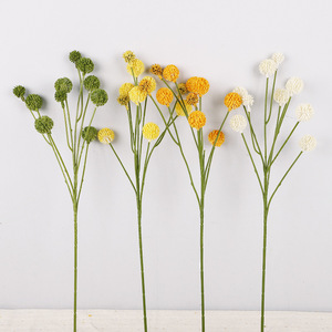 Arreglo Floral Artificial de Bolas Doradas, 10 Cabezas, Plástico, Alta Simulación, Decoración para el Hogar, Accesorio para Bodas - Product Image 4