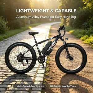 Bicicletta Elettrica da Montagna 26 Pollici, Bici Elettrica All-Terrain di Alta Qualità con Pneumatici Larghi, OEM Elektro Fahrrad, E-Bike MTB per Adulti - Product Image 2