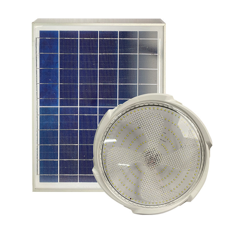 New Monocrystalline Silicon Solar Powered Outdoor Ceiling Light Home Indoor Lighting Super Bright High Power Living Room Rural