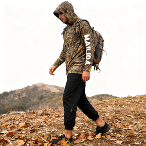 Ngoài Trời Thoáng Khí Mặt Trời Bảo Vệ Săn Bắn Hoodie Nhanh Chóng Khô Mens Ngụy Trang Dài Tay Áo Săn Bắn Hoodie Hiệu Suất Câu Cá Áo Sơ Mi - Product Image 3