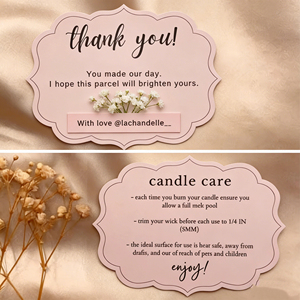 Tarjetas de Agradecimiento Personalizadas con Logotipo y Texto en Cartulina Dúplex y Papel Couché - Product Image 1