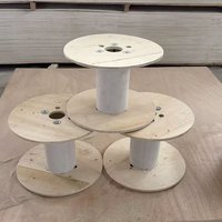 Bobina de Madera Ensamblada, Tamaño Personalizable, Duradera, de Larga Duración, para Enrollar Alambre, Cable, Fibra Óptica, Hilo Textil