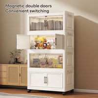 Organiseur de tiroir en plastique transparent à prix d'usine, rangement pour articles divers ménagers, organisateurs de placard pliables pour armoire