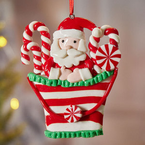 Đồ Trang Trí Giáng Sinh Đất Sét Mềm Đồ Trang Trí Treo Hình Ảnh Nhỏ Ông Già Noel Đồ Trang Trí Cây Giáng Sinh - Product Image 3