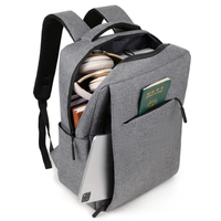 Sac à dos de voyage et d'affaires en jean imperméable et respirant, grande capacité, avec compartiment pour ordinateur et doublure en polyester