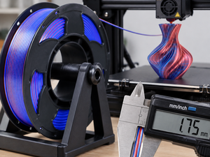 Filamento PLA de Seda de 1.75mm, Degradado Tricolor Arcoíris, Filamento para Impresora 3D con Acabado Mate y Sedoso para Bambu Lab Creality - Product Image 2