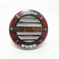Feu arrière LED 5,5 pouces, type hamburger, étanche, lentille transparente, signal rouge/ambre pour camion et remorque