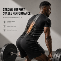 Ceinture de soutien lombaire orthopédique VCORE avec double sangle de traction, attelle de maintien de la taille, plaque de soutien ergonomique incurvée en résine Classe I, garantie 1 an