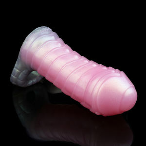 Monster Pene Sleeve Cock Sleeve Juguetes sexuales masculinos Mejora el extensor de pene reutilizable masculino Anillo de pene de silicona para agrandar hombres Parejas - Product Image 4