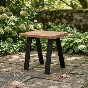 Bondy <b>Stool</b> features sleek metal legs and a 4cm thick <b>seat</b>, combining modern style, comfort, and lasting durability. - Product Image 1