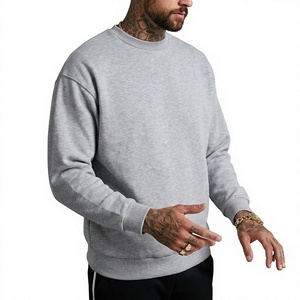 Sweat-shirt en molleton de coton épais unisexe, coupe classique, col rond, pull décontracté, streetwear d'hiver, service OEM, respirant - Product Image 3