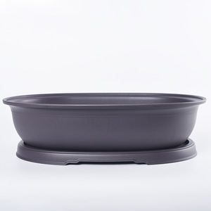 Oval Bonsai Pot Flower Pots Succulent Plant <b>Planter</b> Garden <b>Plastic</b> Planting Flowerpot pp Container - Product Image 2