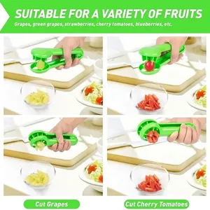 Zenidoo L-551 Trancheuse à tomates en plastique ABS, outil de cuisine multifonction pour raisins, cerises, fraises, petites tomates, coupe manuelle - Product Image 4