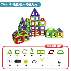 Wholesale <strong>3X3</strong> DIY Educational Magnetic Speed Cube Customized Dimensions Plastic Building Blocks for Kids Popular Puzzle <strong>Tiles</strong> - Product Image 5