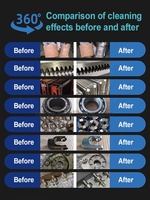 Nettoyage ultrasonique Montre à bijoux Lavage dentaire Faux dents Aligner Retenue Protège-dents Nettoyeur ultrasonique 3L