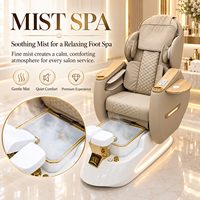 Fauteuil de pédicure professionnel, fauteuil de spa pour les pieds, fauteuil de salon de manucure avec massage électrique inclinable et bain de pieds à remous