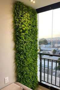 नया डिजाइन जंगल पवन हरे पौधे की दीवार खड़ी दीवार खड़ी कृत्रिम हरे पौधे घास की दीवार लटका कृत्रिम हरे पौधे घास की दीवार - Product Image 4