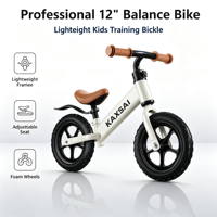 Bicicleta de equilibrio ligera para niños, tamaño personalizado, aprobada por EN71, bicicleta de empuje para niños pequeños para el desarrollo temprano del equilibrio