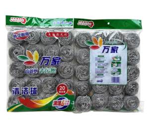20 pz/sacchetto Spugna in Acciaio Inossidabile 410 per Pulizia Cucina, Strofinaccio per Piatti, Pallina per Pulizia Pentole - Product Image 4