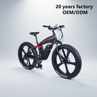 Vélo électrique tout-terrain 26 pouces, pneus 4.0, E-bike 1200W 48V 15Ah, VTT électrique à pneus larges