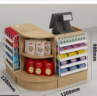Caisse enregistreuse combinée en bois couramment utilisée d'approvisionnement direct d'usine pour les comptoirs de caisse de supermarchés et de dépanneurs