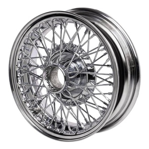 Jantes chromées sur mesure à rayons 13 14 15 17 20 21 22 24 26 pouces 72 100 120 144 150 pour projets de restauration de voitures Old School Lowrider - Product Image 4