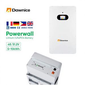 Paquete de Baterías de Litio para Almacenamiento de Energía Solar, 51.2V 5kWh 10kWh 200Ah, Montaje en Pared, LiFePO4, BMS, CAN, Híbrido - Product Image 1
