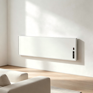 Panneau chauffant mural intelligent en cristal de carbone, radiateur électrique ultra-fin avec écran LED et contrôle Wi-Fi, options multicolores - Product Image 6
