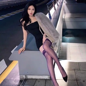 Ultra Thin Lace Trimmed Over The Knee Socks 5D Thigh High Transparent Women's Stockings For Clubbing - Product Image 2
