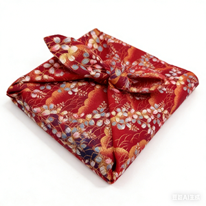 Furoshiki <span class=keywords><strong>japonais</strong></span> en coton rouge, emballage pour boîte à bento, bandana, grand mouchoir, emballage <span class=keywords><strong>cadeau</strong></span> réutilisable - Product Image 1