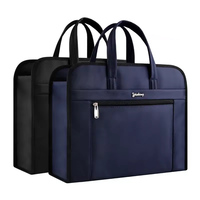 Sacoche d'affaires noire de haute qualité pour ordinateur portable 15,6 pouces, idéale pour le rangement de documents, les voyages et le bureau