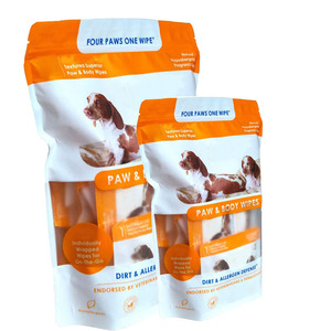 Lingettes humides jetables pour animaux de compagnie OEM pour nettoyer le corps et les pattes des chiens, compostables, format voyage, lingettes naturelles pour animaux de compagnie - Product Image 2