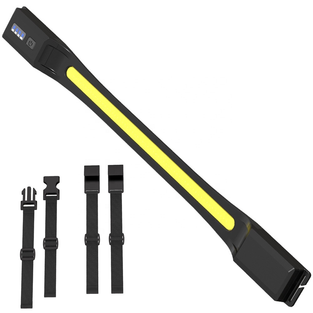 Super Bright COB Strong Light Maintenance Silicone Work Lamp USB Charging Outdoor Camping Built-in Battery Chest Running Lamp